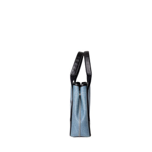 BALENCIAGA NAVY CABAS SMALL TOTE IN BLUE COATED CANVAS