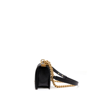 CHANEL LEBOY SMALL BLACK CAVIAR LEATHER GHW