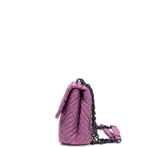BOTTEGA VENETA OLIMPIA BAG LAVENDER PURPLE BLACK HARDWARE