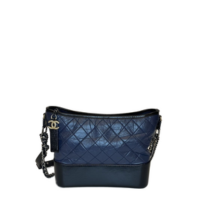 CHANEL CABRIELLE MEDIUM BLACK & NAVY BLUE SHW