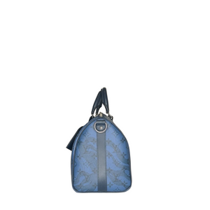 LOUIS VUITTON AQUA GARDEN SPEEDY BANDOULIERE 35 BAG BLUE M22573