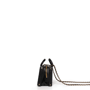 CHANEL 22B SMALL VANITY CASE CALFSKIN BLACK GHW