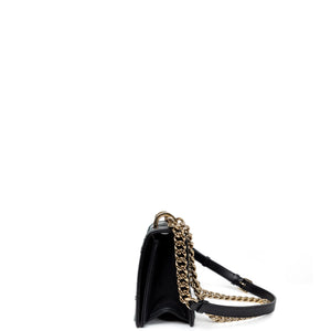 CHRISTIAN DIOR SMALL DIORAMA BLACK CALFSKIN BAG LGHW