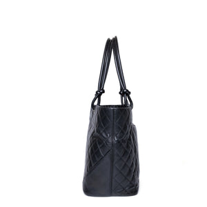 CHANEL CAMBON LINE TOTE BAG CALFSKIN SHW