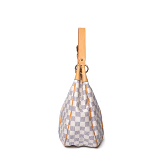 LOUIS VUITTON DAMIER AZUR GALLIERA PM SHOULDER BAG GHW