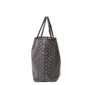GOYARD SAINT LOUIS PM TOTE GOYARDINE CANVAS / CALFSKIN GREY SHW