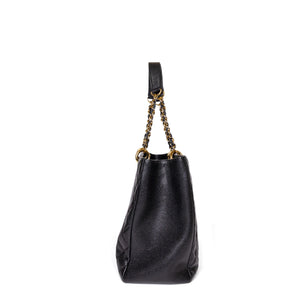 CHANEL CAVIAR GRAND SHOPPING TOTE BAG XL BLACK GHW