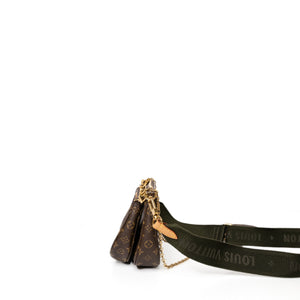 LOUIS VUITTON MULTI POCHETTE ACCESSORIES ROSE CLAIR MONOGRAM CANVAS GHW