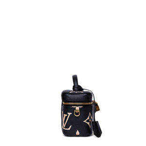 LOUIS VUITTON VANITY PM BLACK/BEIGE CALFSKIN GHW