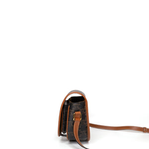 CELINE FLOCO BAG IN TRIOMPHE CANVAS GHW