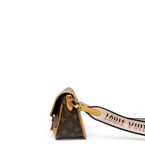 LOUIS VUITTON DIANE MONOGRAM CANVAS BAG WITH JACQUARD STRAP