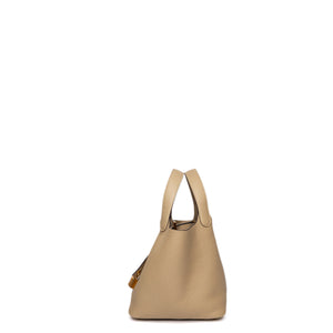 HERMES PICOTIN 18 LOCK BAG CLEMENCE TRENCH GHW STAMP K