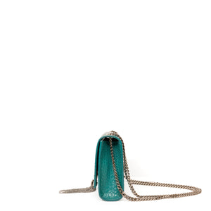 SAINT LAURENT SMALL KATE BAG WITH TASSEL CROC-EMBOSSED LEATHER SHW