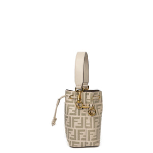 FENDI MON TRESOR MINI BUCKET BAG BEIGE GHW
