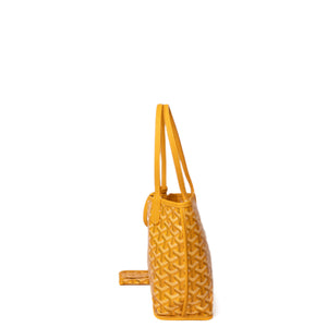 GOYARD MINI ANJOU TOTE BAG CANVAS / CALFSKIN YELLOW SHW