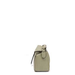 LOEWE MINI PUZZLE PEARL GREEN CALFSKIN SHW