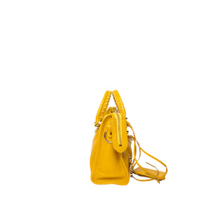 BALENCIAGA SMALL CLASSIC CITY CROSSBODY BAG YELLOW GHW