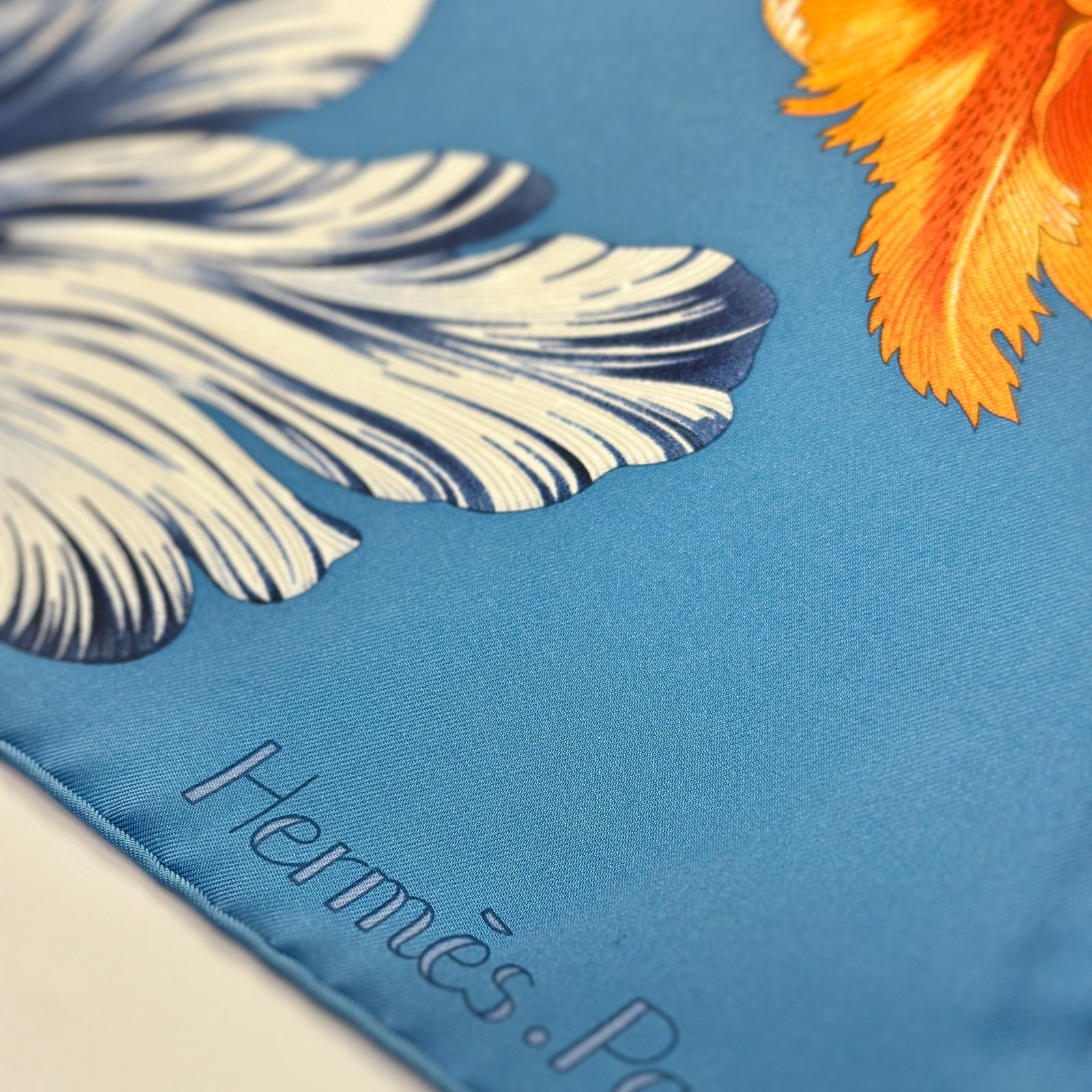 HERMES TULIPOMANIE SILK SCARF 90CM