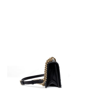 CHRISTIAN DIOR SMALL DIORAMA BLACK CALFSKIN BAG LGHW