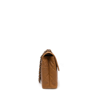 CHANEL VINTAGE FLAP BAG CARAMEL LAMBSKIN SHW