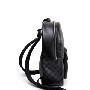 LOUIS VUITTON DAMIER GRAPHITE JOSH BACKPACK CANVAS BLACK GRAY MEN UNISEX