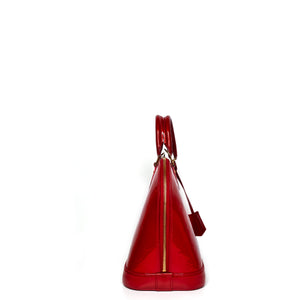 LOUIS VUITTON ALMA PM PATENT LEATHER RED GHW