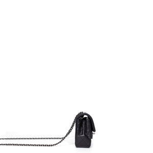 CHANEL MINI CLASSIC FLAP LAMSKIN BLACK