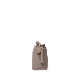 LOEWE MINI PUZZLE BAG SAND CALFSKIN GHW