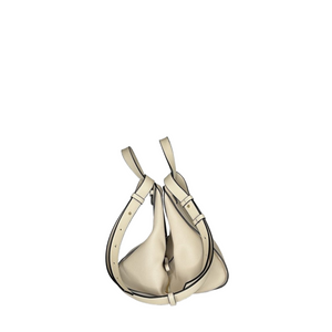 LOEWE SMALL HOMMOCK BAG IN CLASSIC CALFSKIN SOFT WHITE