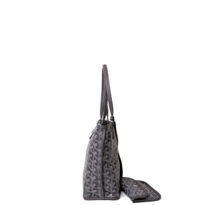 GOYARD MINI ANJOU TOTE BAG CANVAS / CALFSKIN GREY SHW