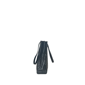 PRADA BLACK ANTIQUE NAPPA-LEATHER SMALL TOTE BAG