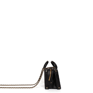 CHANEL 22B SMALL VANITY CASE CALFSKIN BLACK GHW