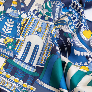 HERMES LA PATISSERIE FRANCAISE SILK SCARF 90CM