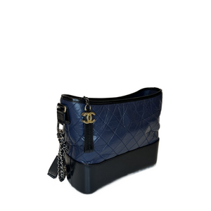 CHANEL CABRIELLE MEDIUM BLACK & NAVY BLUE SHW