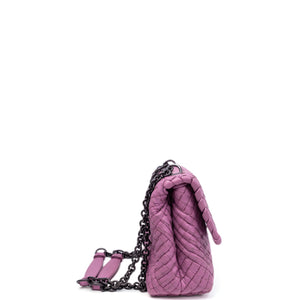 BOTTEGA VENETA OLIMPIA BAG LAVENDER PURPLE BLACK HARDWARE