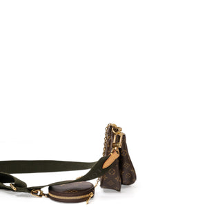 LOUIS VUITTON MULTI POCHETTE ACCESSORIES ROSE CLAIR MONOGRAM CANVAS GHW