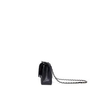 CHANEL CLASSIC FLAP MEDIUM BLACK CAVIAR LEATHER SHW