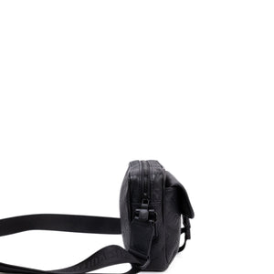 LOUIS VUITTON GETAWAY MESSENGER  BLACK MONOGRAM SHADOW LEATHER BLACK HARDWARE