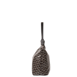 GOYARD BOHEME HOBO PM BAG GOYARDINE CANVAS BLACK SHW