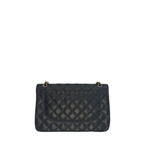 CHANEL CF JUMBO BLACK CAVIAR LEATHER GHW