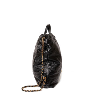 CHANEL 22 BACKPACK CALFSKIN BLACK GHW
