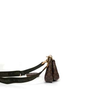LOUIS VUITTON MULTI POCHETTE ACCESSOIRES MONOGRAM CANVAS KHAKI GHW