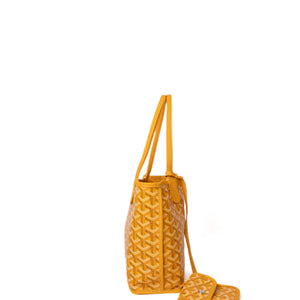 GOYARD MINI ANJOU TOTE BAG CANVAS / CALFSKIN YELLOW SHW