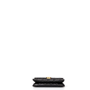 CHANEL 23K SLING SMALL FLAP BAG BLACK CALFSKIN LEATHER GHW