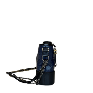 CHANEL CABRIELLE MEDIUM BLACK & NAVY BLUE SHW