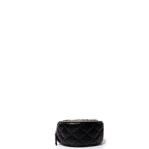 CHANEL CC ROUND CLUTCH LAMBSKIN LEATHER GHW