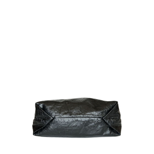 BALENCIAGA WOWEN'S CRUSH MEDIUM TOTE BAG IN BLACK