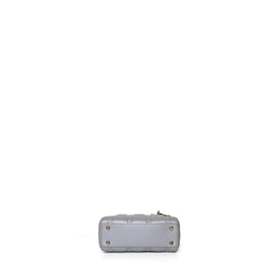 CHRISTIAN DIOR MINI LADY DIOR OPALINE GREY GHW