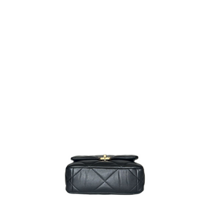 CHANEL SMALL 19 BAG LAMBSKIN BLACK GHW