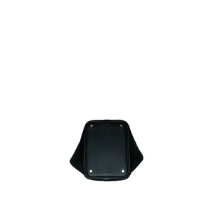 HERMES PICOTIN LOCK 18 BLACK GHW STAMP K